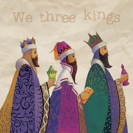 Christmas Card - We three kings (pack of 10)
