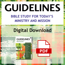Guidelines May - August 2024 Bible study for today's ministry and mission PDF