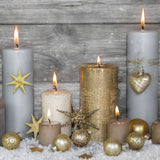 Christmas Card - Christmas candles (pack of 10)