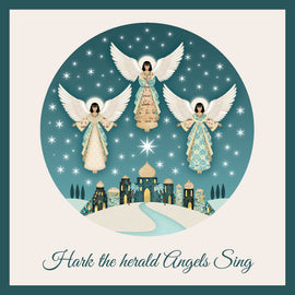 Christmas Card - Hark the herald angels sing (pack of 10)