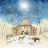 Christmas Card - Manger scene (pack of 10)