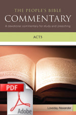 The People's Bible Commentary - Acts: A devotional commentary for study and preaching
