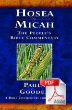 The People's Bible Commentary - Hosea to Micah: A Bible commentary for every day