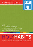 Holy Habits: Sharing Resources: Missional discipleship resources for churches
