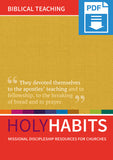 Holy Habits: Biblical Teaching: Missional discipleship resources for churches