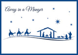 Christmas Card - Away in a Manger (Pack of 10)